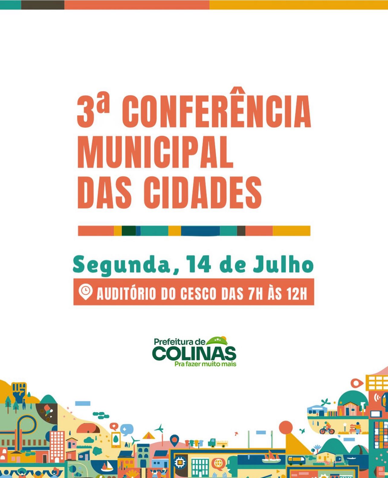 3ª Conferência das Cidades acontece em Colinas nesta segunda, dia 14